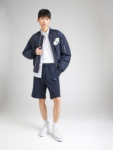 Loosefit Pantalon 'Nasensio' HUGO en bleu