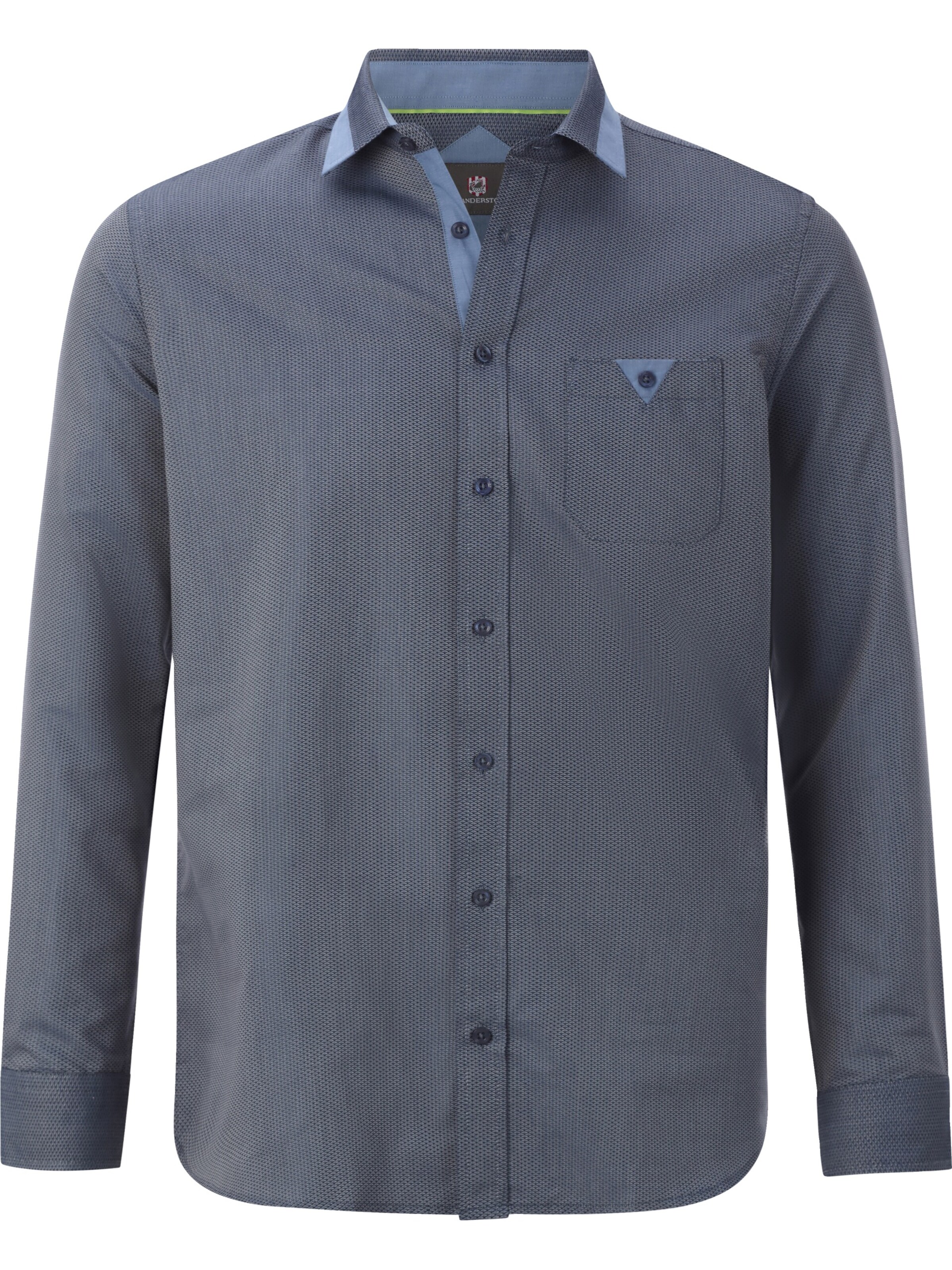 Jan Vanderstorm Comfort Fit Hemd 'Jorland' in Blau