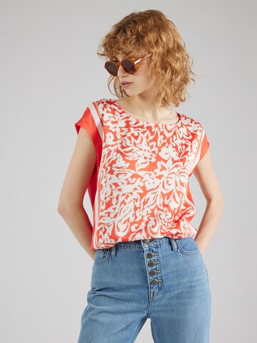 COMMA Blouse in Rood: voorkant