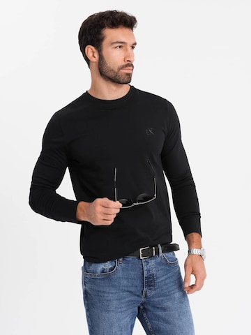 Ombre Shirt 'OM-LSBC-0124' in Zwart