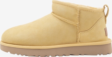 UGG Ботинки 'CLASSIC ULTRA MINI' в Желтый: спереди