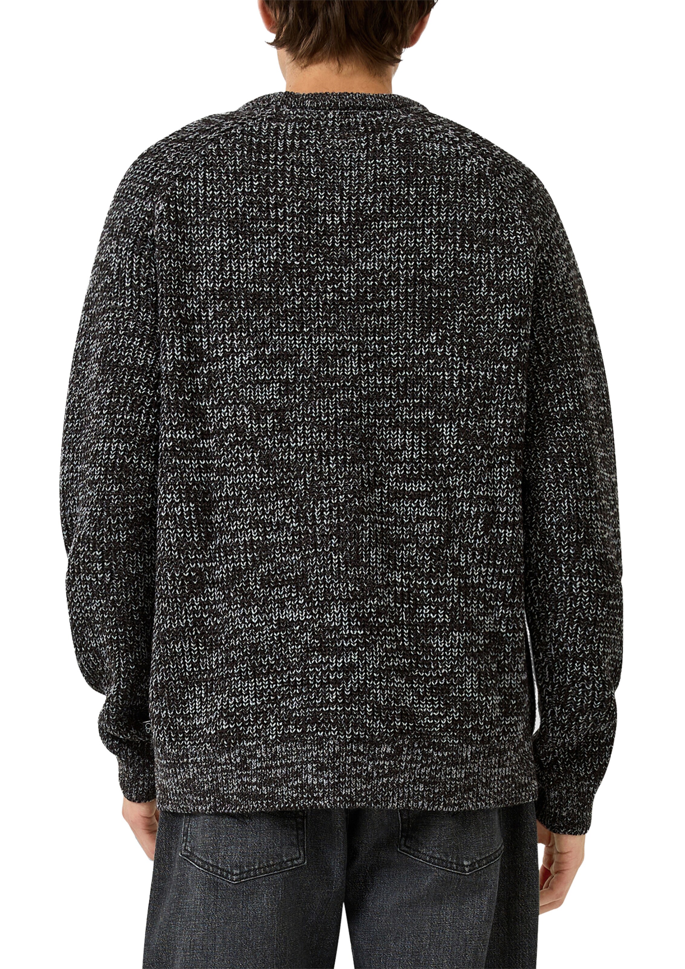 Pull-over QS en noir : derrière
