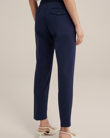 WE Fashion - regular Pantalón de pinzas en azul