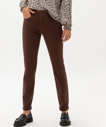 BRAX Slim fit Jeans 'CAROLA' in Brown: front