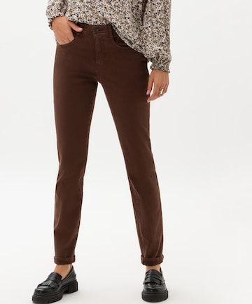 BRAX Slimfit Jeans 'CAROLA' i brun: forside