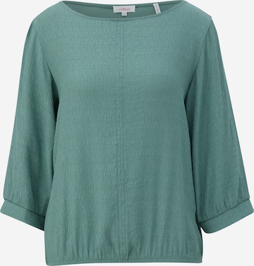 s.Oliver Blouse in Groen: voorkant