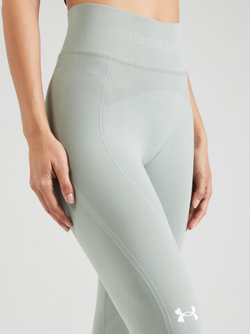 UNDER ARMOUR Skinny Sporthose in Grün