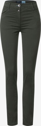 CECIL Skinny Pants in Green: front