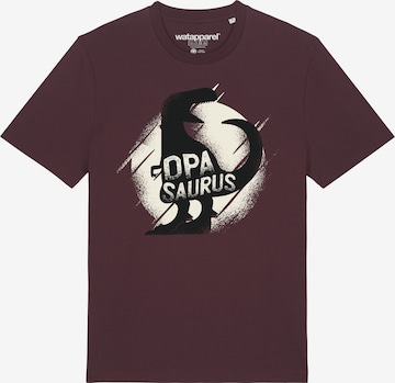T-Shirt ' Opasaurus ' Watapparel en rouge : devant