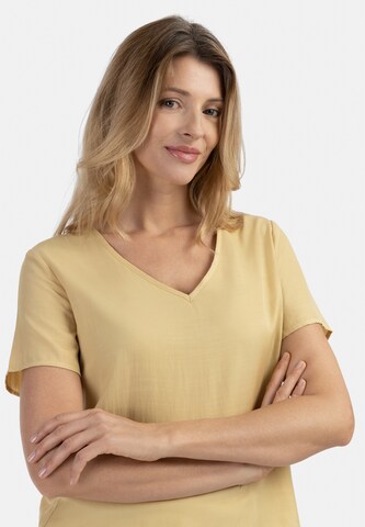 usha WHITE LABEL Blouse in Yellow