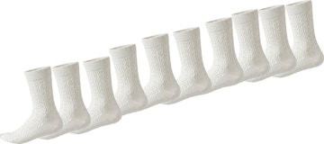 Millo Socks 'Cosy Twist 10' in White: front