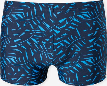 SCHIESSER Zwemshorts 'Wave Aqua' in Blauw: voorkant