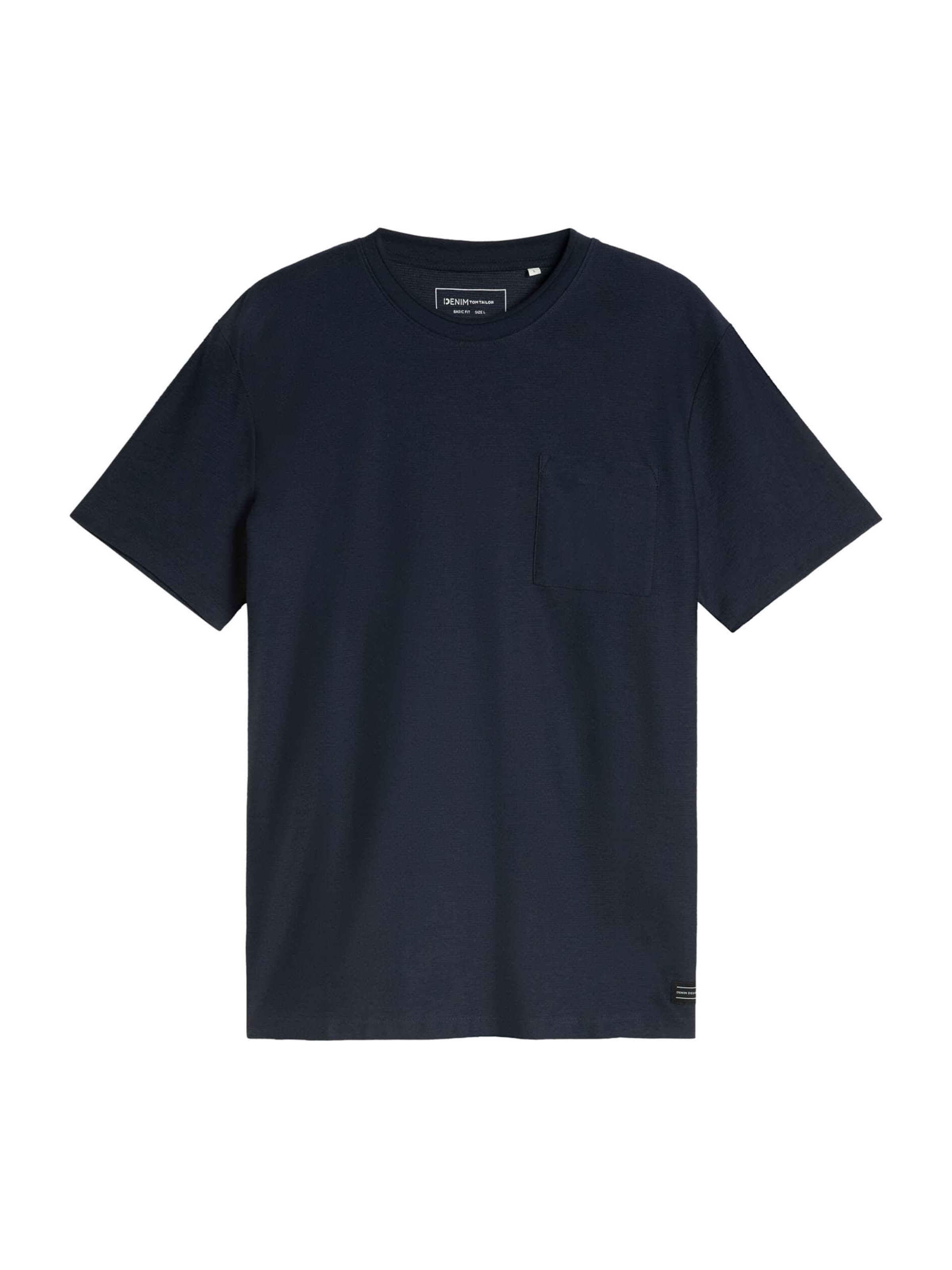 TOM TAILOR DENIM T-Shirt in Blau: Vorderseite