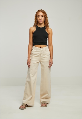 Urban Classics - Pierna ancha Pantalón cargo en beige