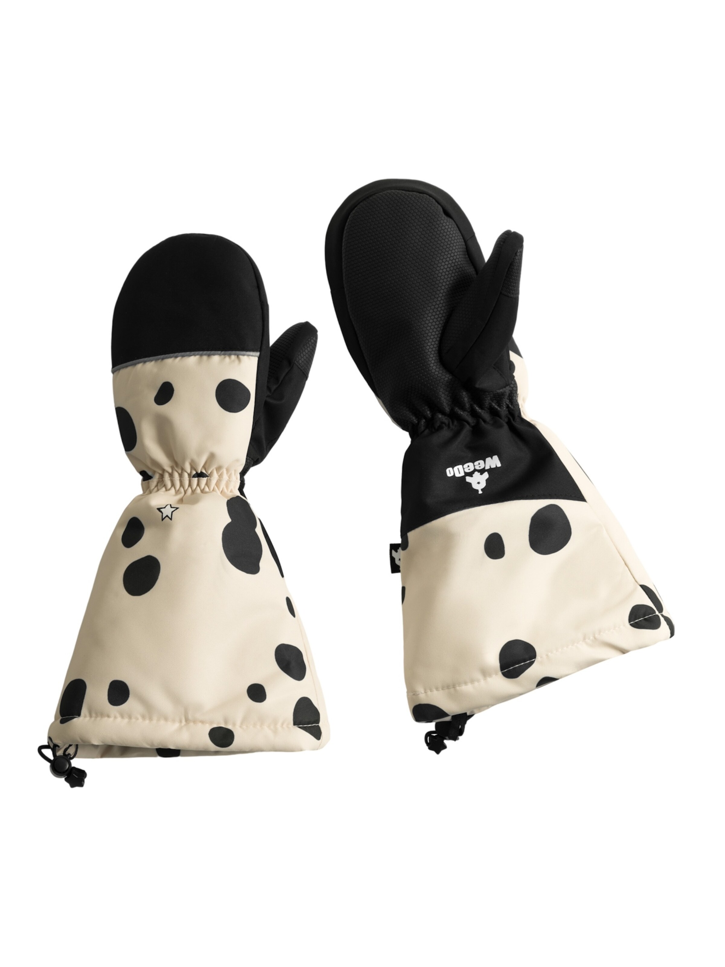 WeeDo Handschoenen 'PUPPYDO' in Beige: voorkant
