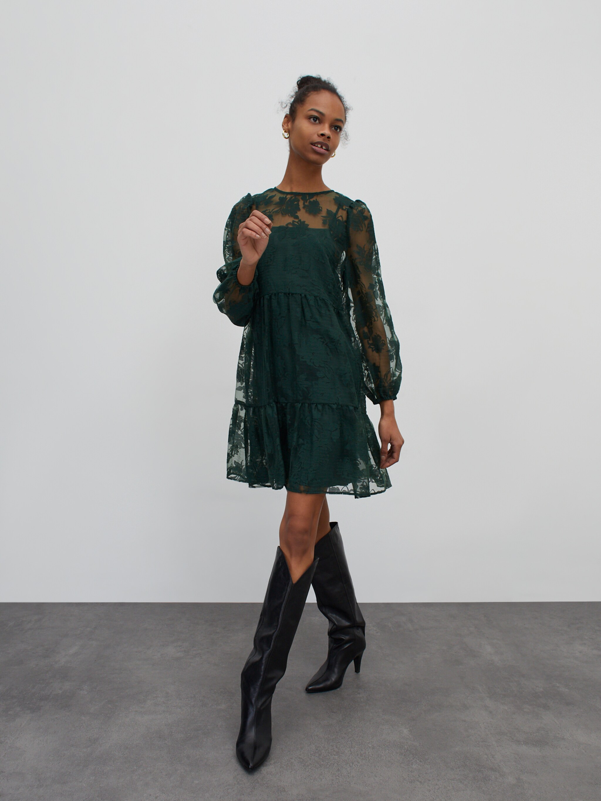 EDITED Producten Jurk 'Jerika' Groen