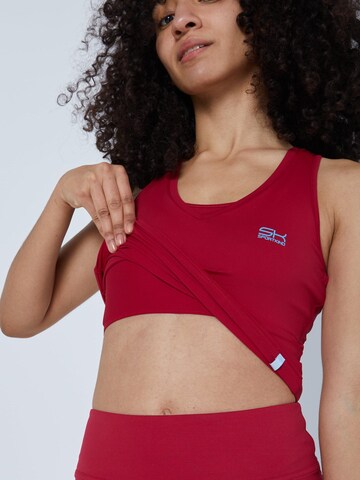 SPORTKIND Sporttop 'Tanktop V-Neck'‌‌ in Rot