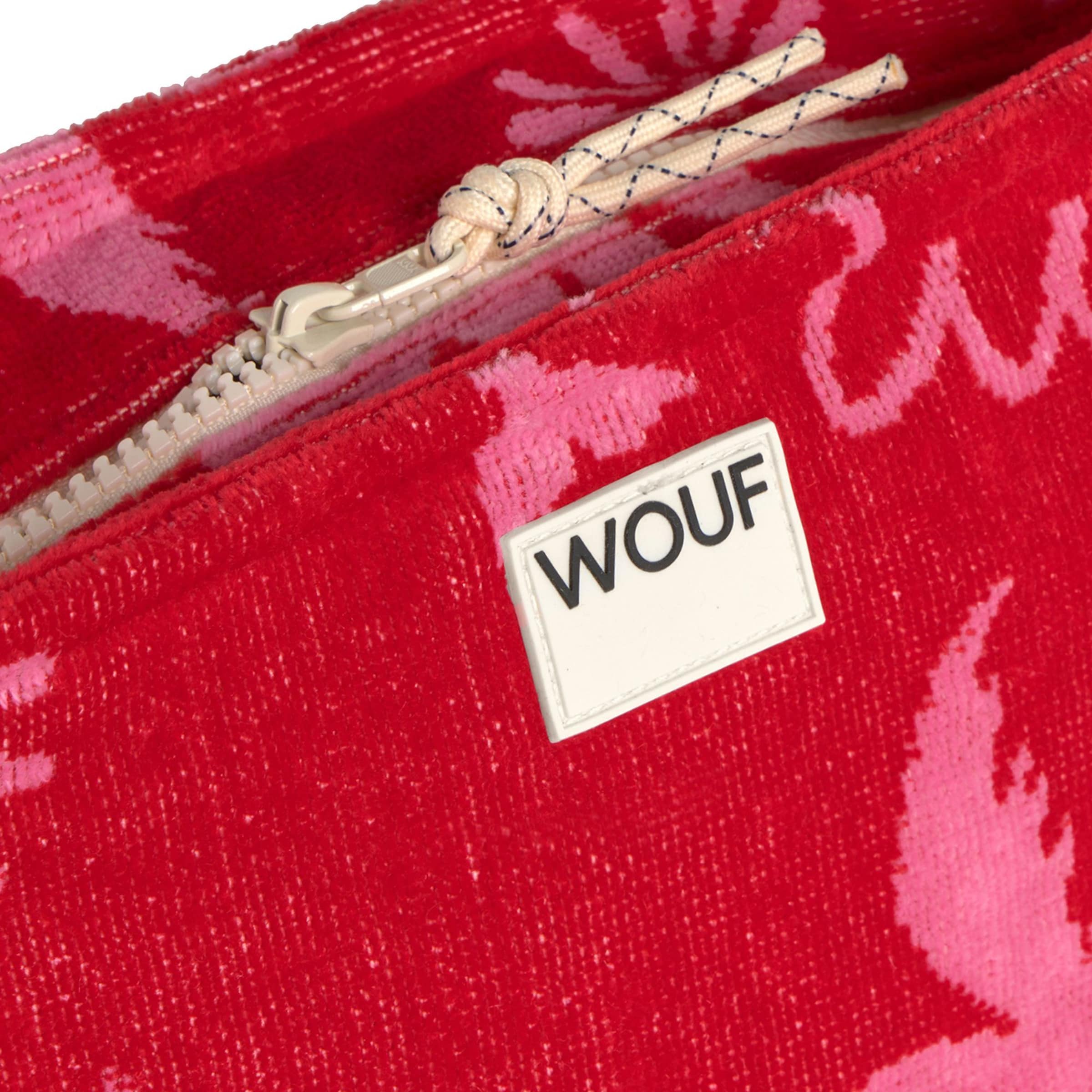 Trousses de toilette 'Terry' Wouf en rouge