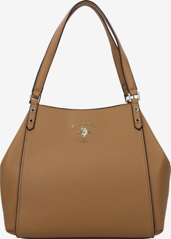 U.S. POLO ASSN. Shoulder Bag 'Stanford' in Brown: front