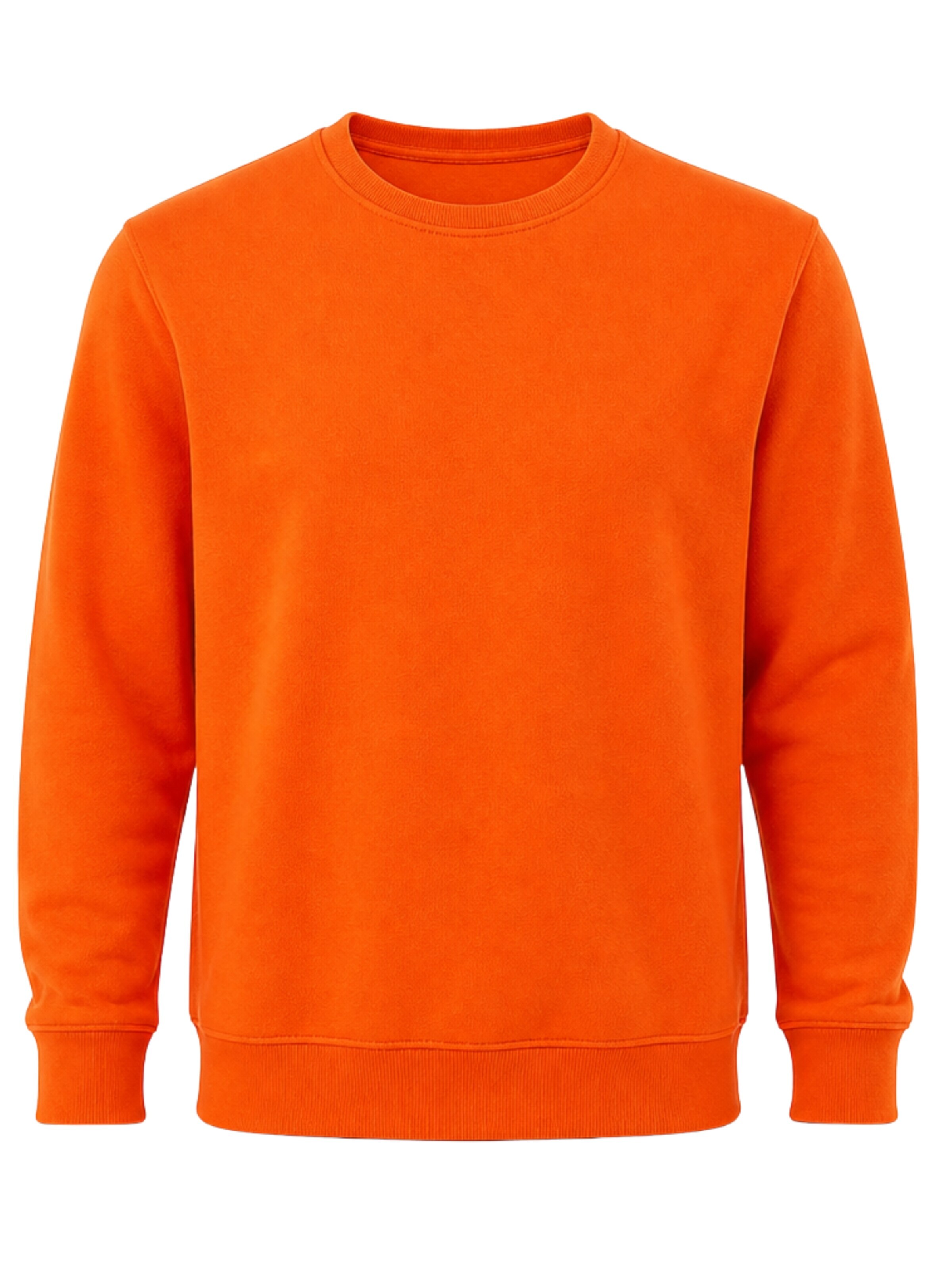 LOUIS LECLER Sweatshirt 'Carter' in S in de kleur Oranjerood, Productweergave