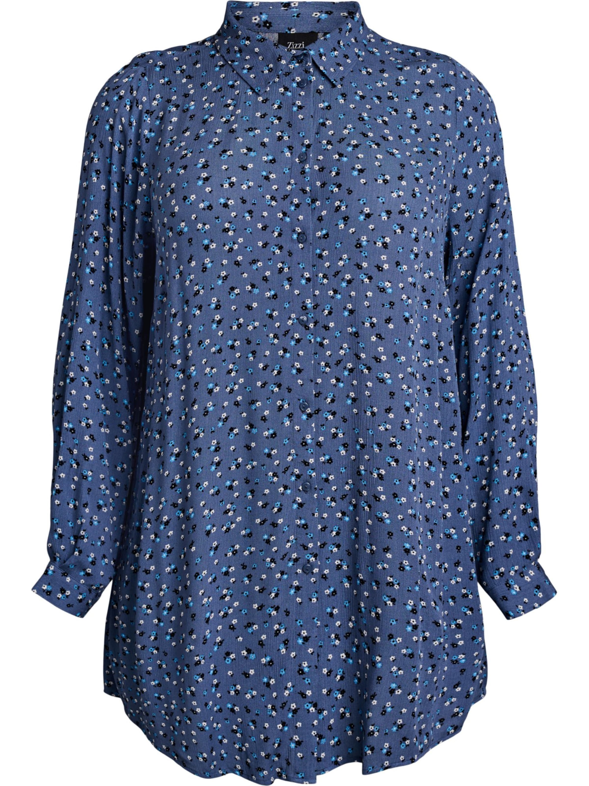 Zizzi Bluza 'Vwisma' | modra barva: sprednja stran