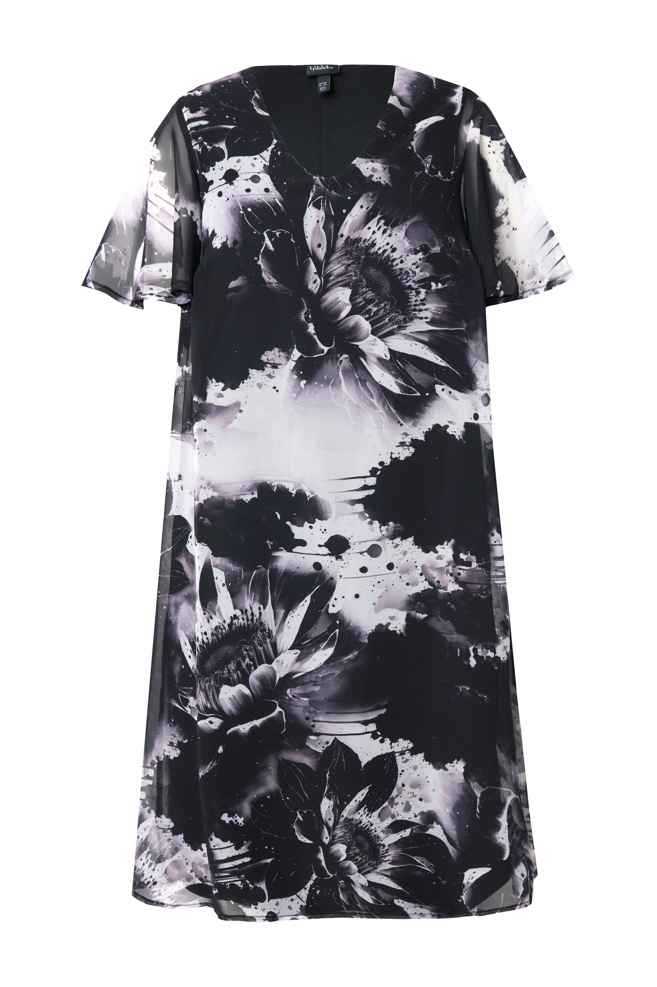 Ulla Popken Kleid in Schwarz: Vorderseite