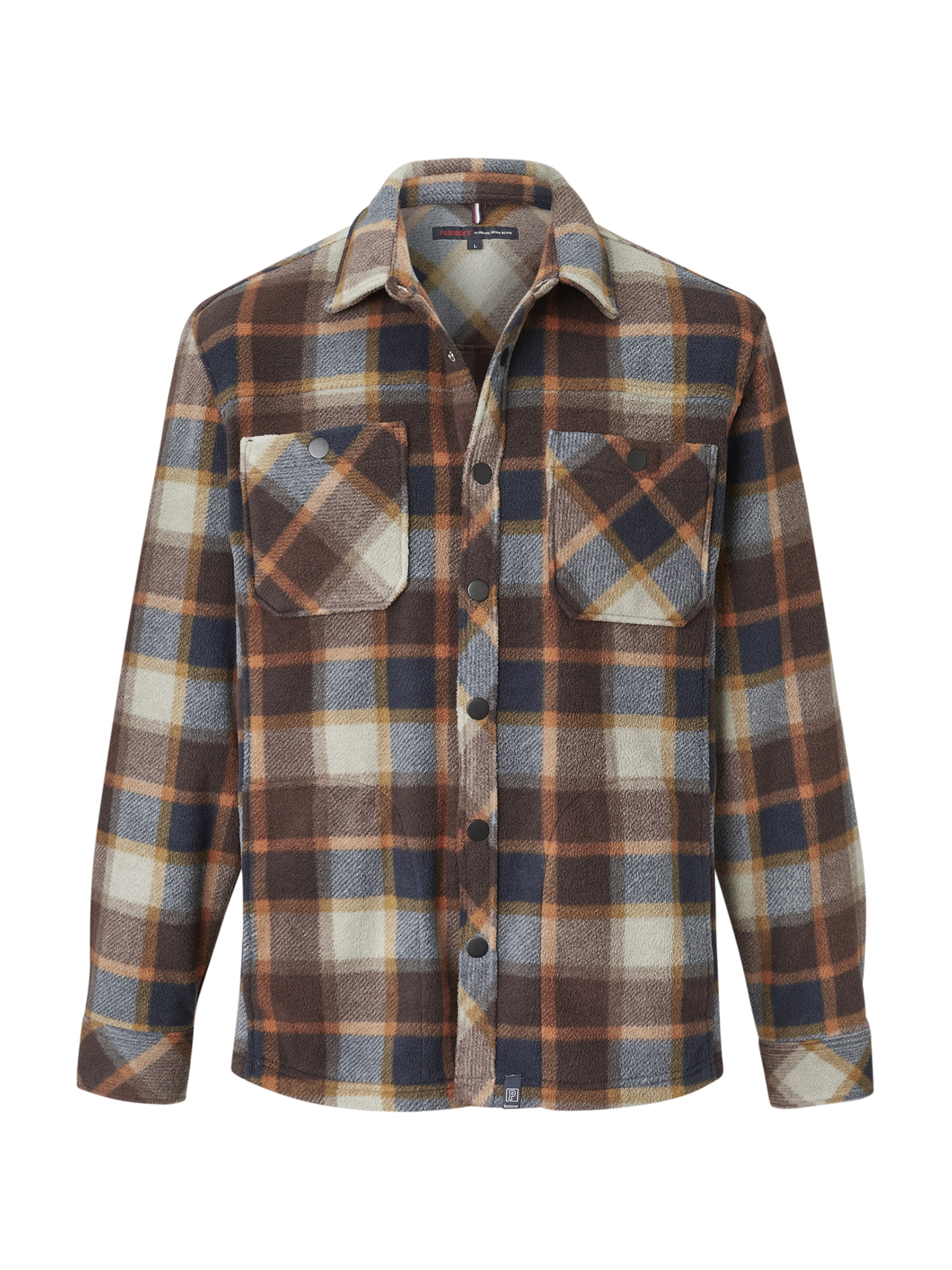 PADDOCKS Regular fit Button Up Shirt in Brown: front