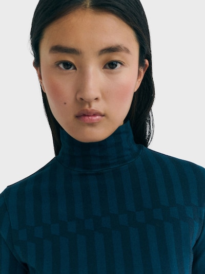 Thinking MU Pull-over 'Ellen' en marine / pétrole, Vue avec produit