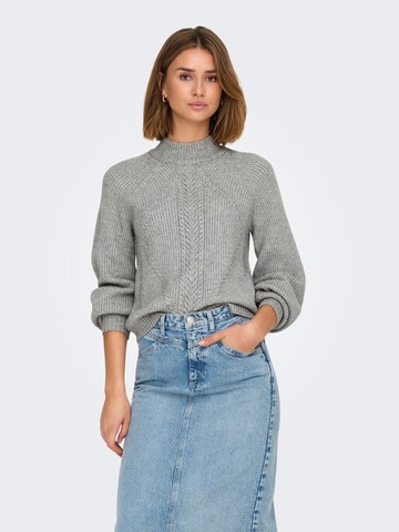 Pull-over 'ONLKatia' ONLY en gris : devant