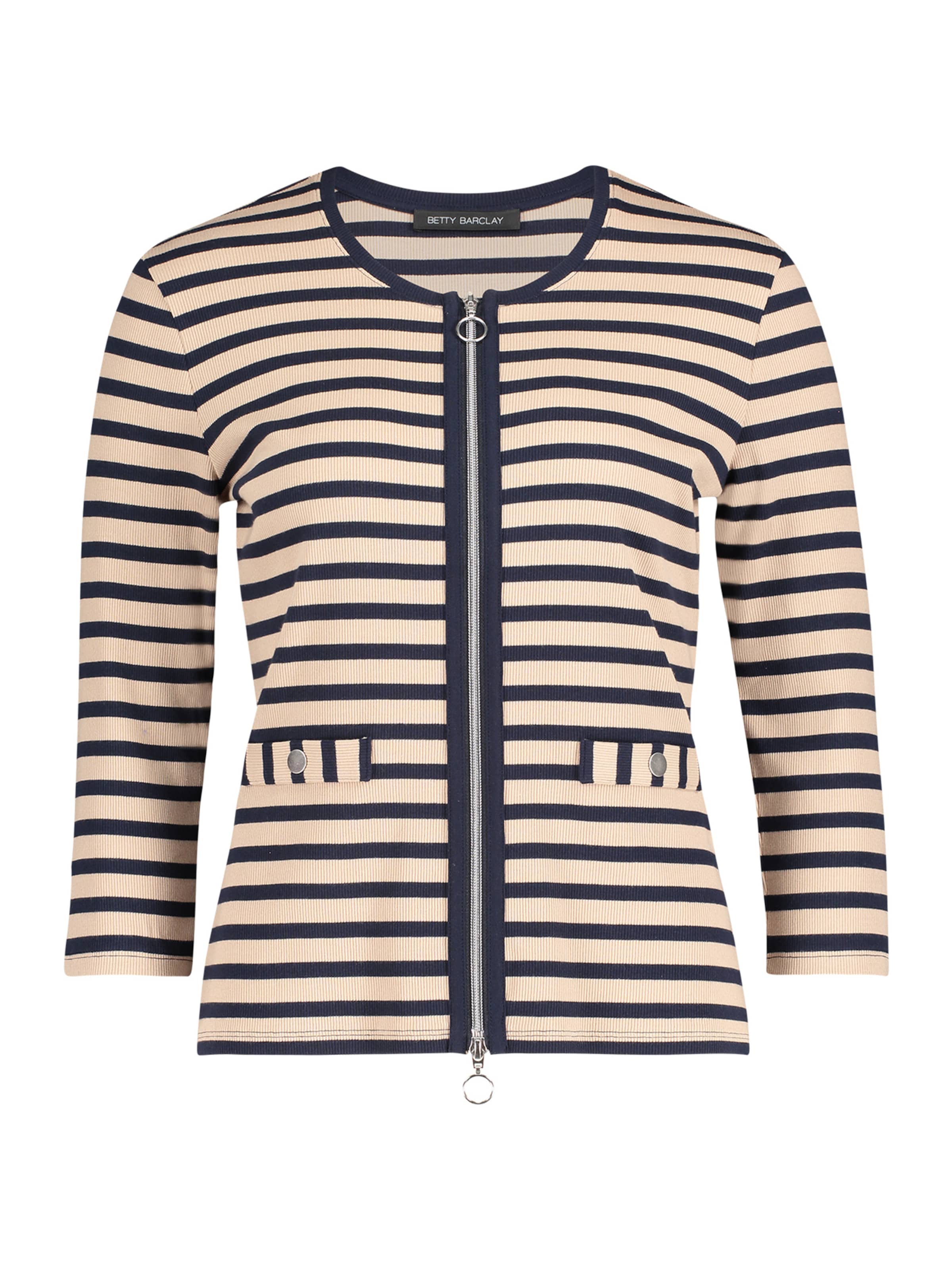 Betty Barclay Gebreid vest in Beige: voorkant