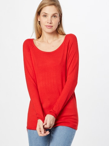 Pull-over 'Mila' ONLY en rouge : devant