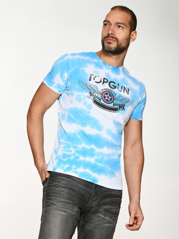 TOP GUN Shirt in Blauw: voorkant