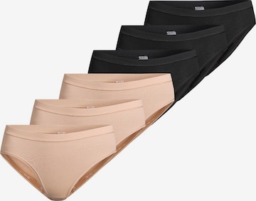 CON-TA Slip 'Feinripp' in Schwarz: Vorderseite