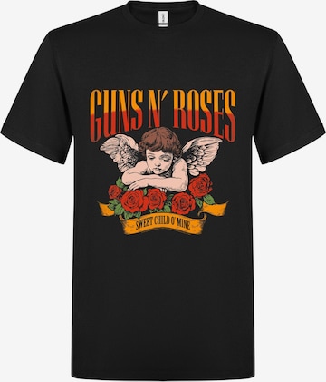 T-Shirt 'Guns N´Roses Sweet Child O Mine, Angel T-Shirt' GUNS N' ROSES en noir : devant