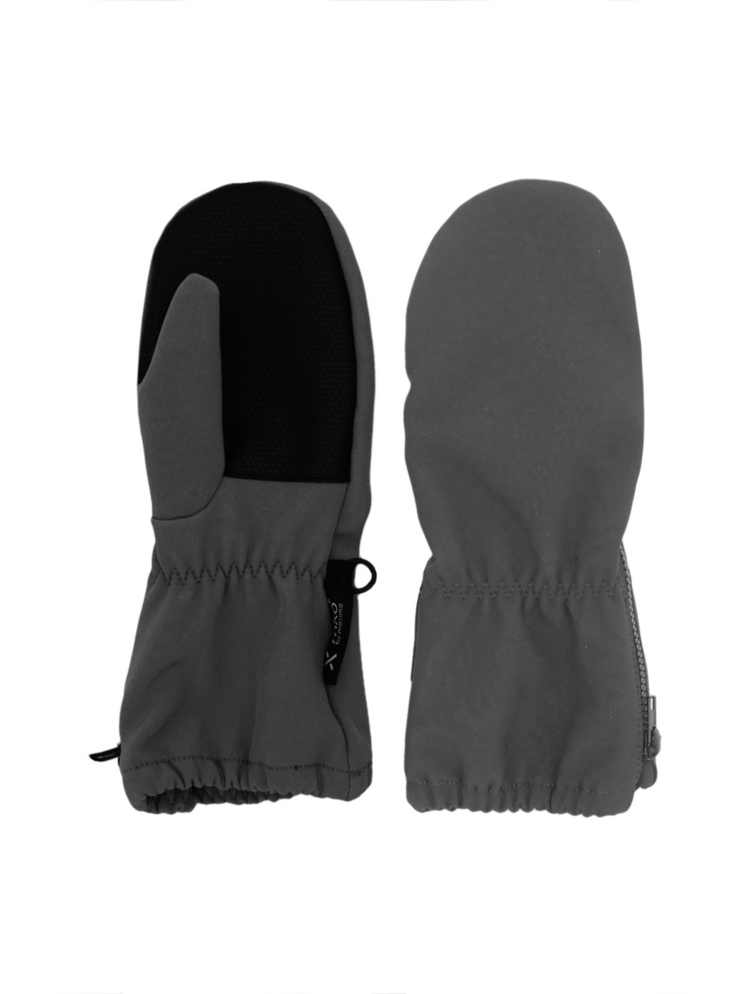 MAXIMO Handschuhe 'MINI-Fausthandschuhe,Softshell Reißverschluß'‌‌‌‌‌‌‌‌ in Grau: Vorderseite