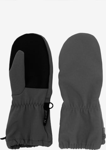 MAXIMO Handschuhe 'MINI-Fausthandschuhe,Softshell Reißverschluß' in Grau: Vorderseite