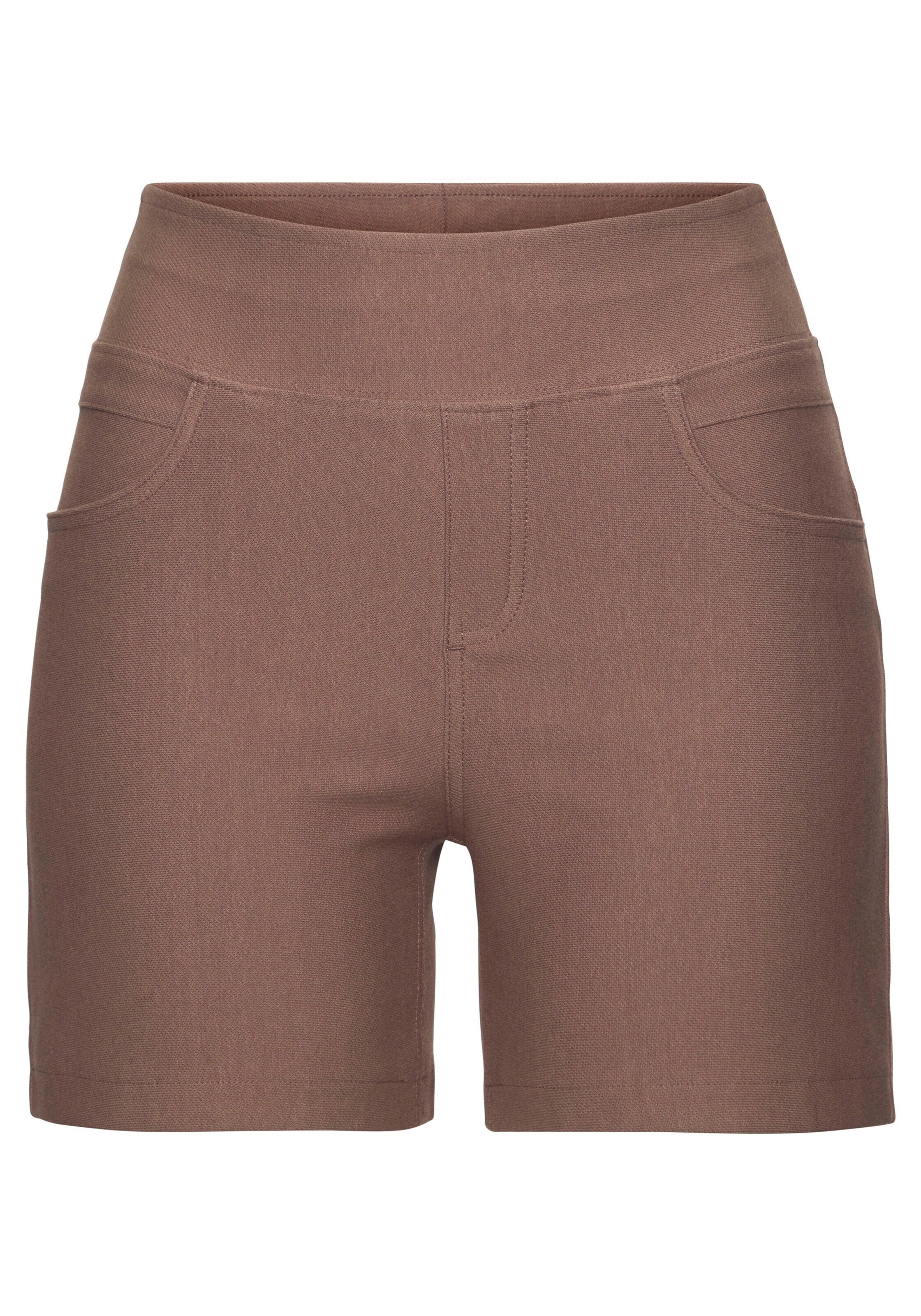 H.I.S Skinny Shorts in Braun: Vorderseite