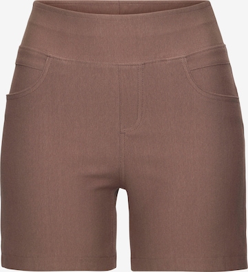 H.I.S Skinny Shorts in Braun: Vorderseite