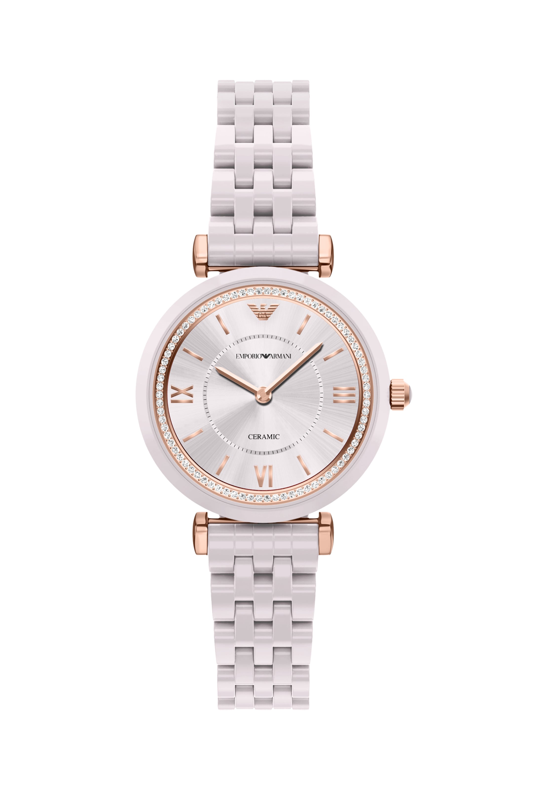 Emporio Armani Analog klocka 'GIANNI' i grå: framsida
