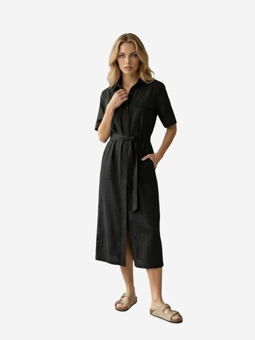 My fashion Sukienka koszulowa w kolorze czarny: przód
