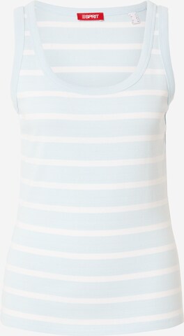 ESPRIT - Top em azul: frente