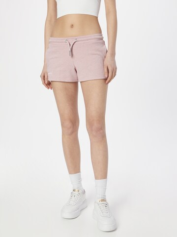 Regular Pantalon Superdry en rose : devant