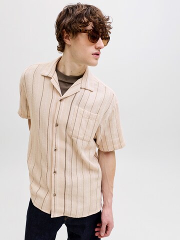 Fit confort Chemise 'JJEBRADLEY' JACK & JONES en beige