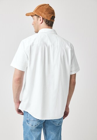 Street One MEN Regular Fit Hemd mit Struktur in Weiß