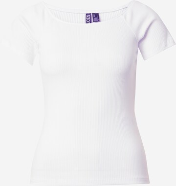 PIECES Тениска 'PCSYNA' в бяло: отпред