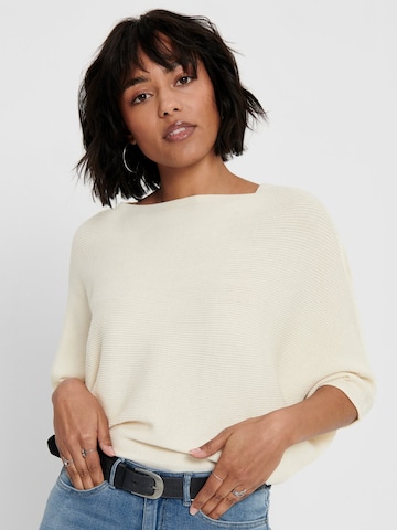 JDY Pullover 'JDYNew Behave' in Beige: Vorderseite