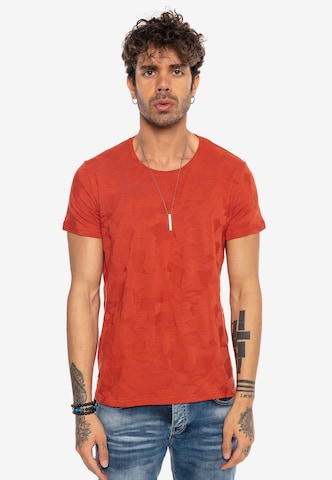 Redbridge T-Shirt 'Cedar Rapids' in Rot: predná strana