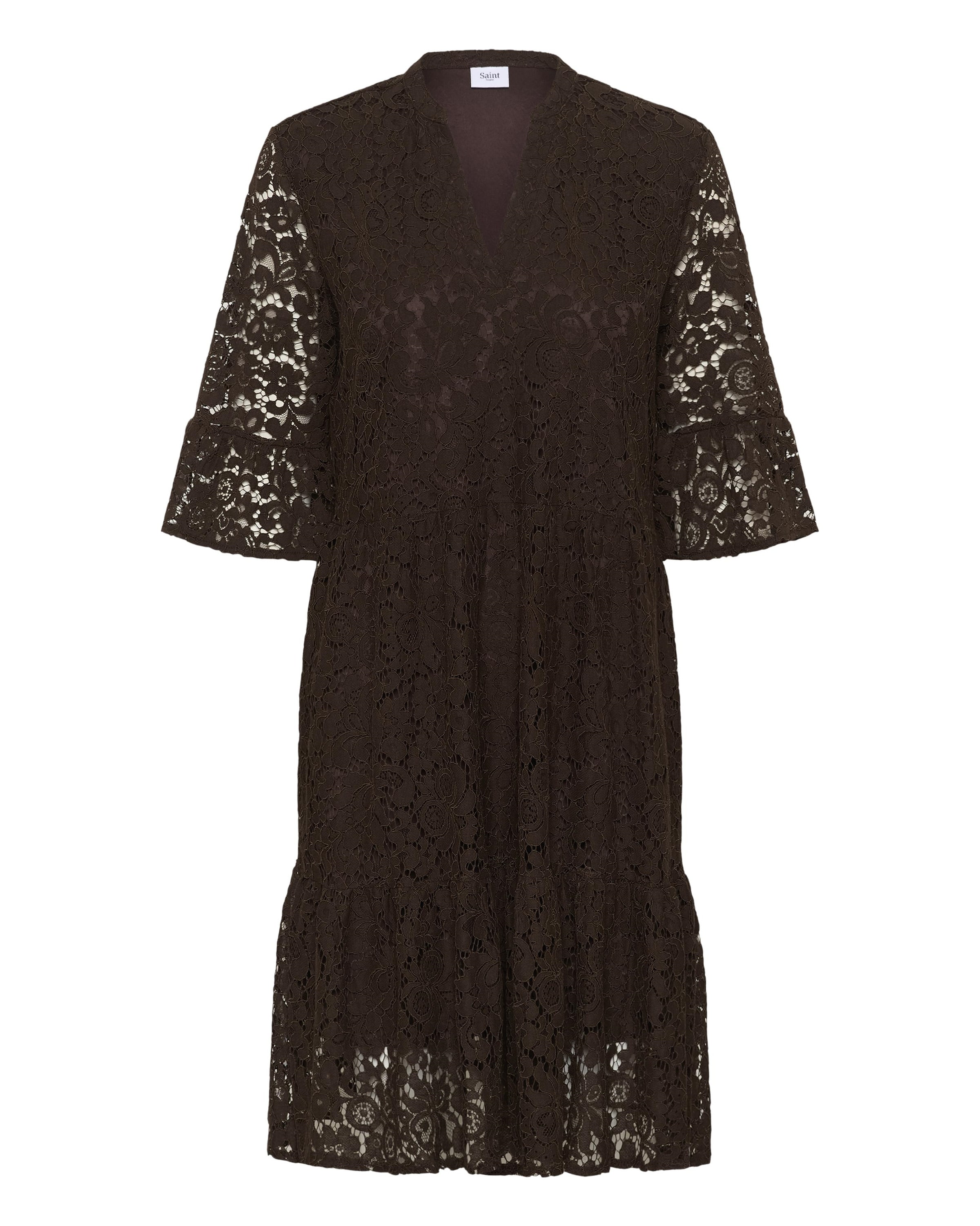 SAINT TROPEZ - Vestido 'Zanna' em castanho: frente