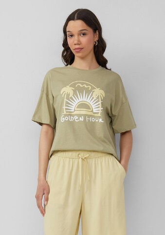 T-shirt QS en vert : devant