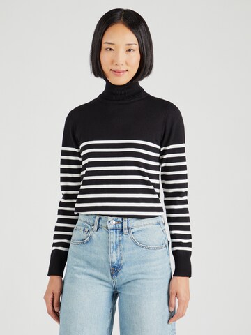 SAINT TROPEZ Pullover 'Mila' in Schwarz: Vorderseite